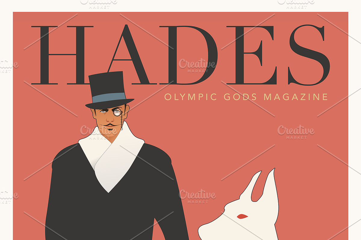 Olympus Gods. Retro Fashion Posters, an Illustration by La Inspiratriz (Photo 7 of 7)