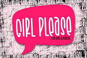 Girl Please, a Sans Serif Font by Kitaleigh (Thumbnail 1 of 3)