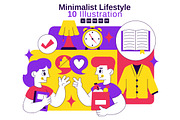 10 Minimalist Lifestyle Illustration, a Person Illustration by denayunebgt (Thumbnail 1 of 4)