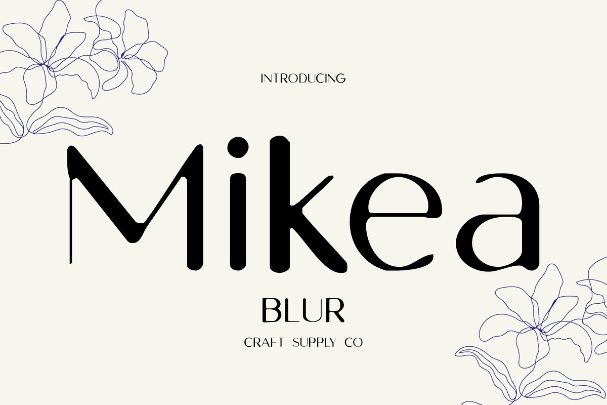 Mikea Blur, a Sans Serif Font by Craft Supply Co. (Photo 1 of 8)