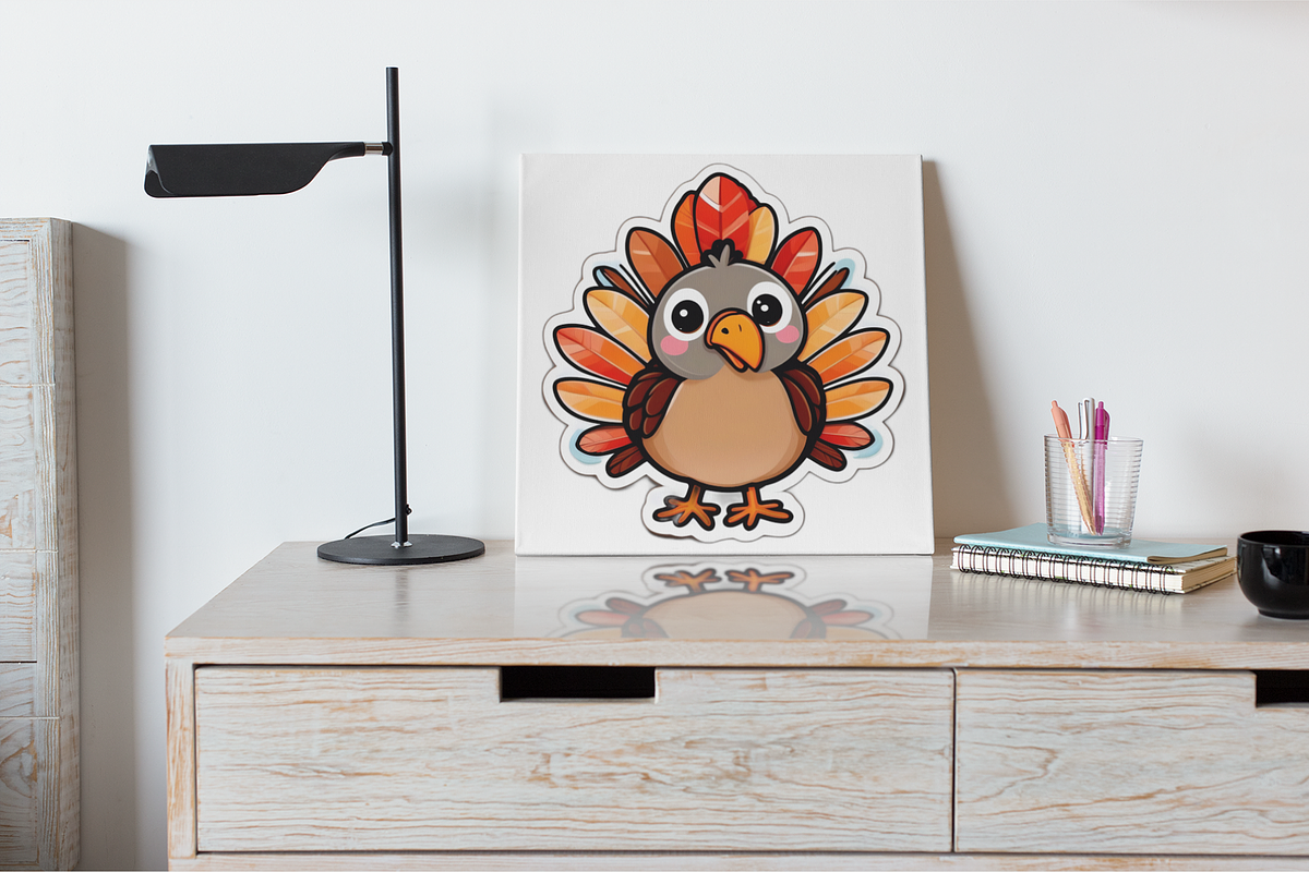 Thanksgiving Turkey Sticker Clipart, an Animal Illustration by Stickera Hub (Photo 6 of 8)