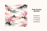 Sakura Blush Seamless Patterns, a Pattern Graphic by Anna Design Studio (Thumbnail 3 of 6)