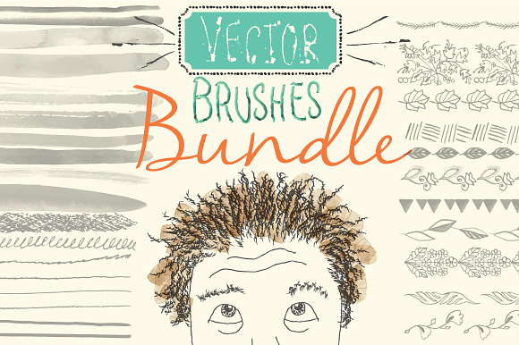 Vector Brushes Bundle preview 7