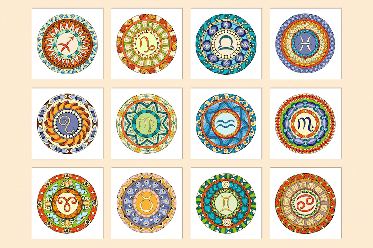 Colorful zodiac signs, an Object Graphic by Julia_Snegireva (Photo 3 of 4)