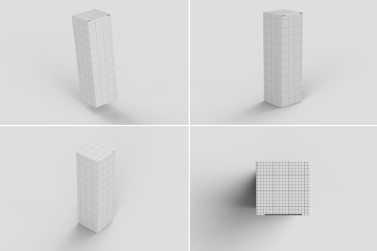 High Rectangle Box Mockup - 6 views, a Packaging Mockup by Illusiongraphic (Photo 11 of 19)