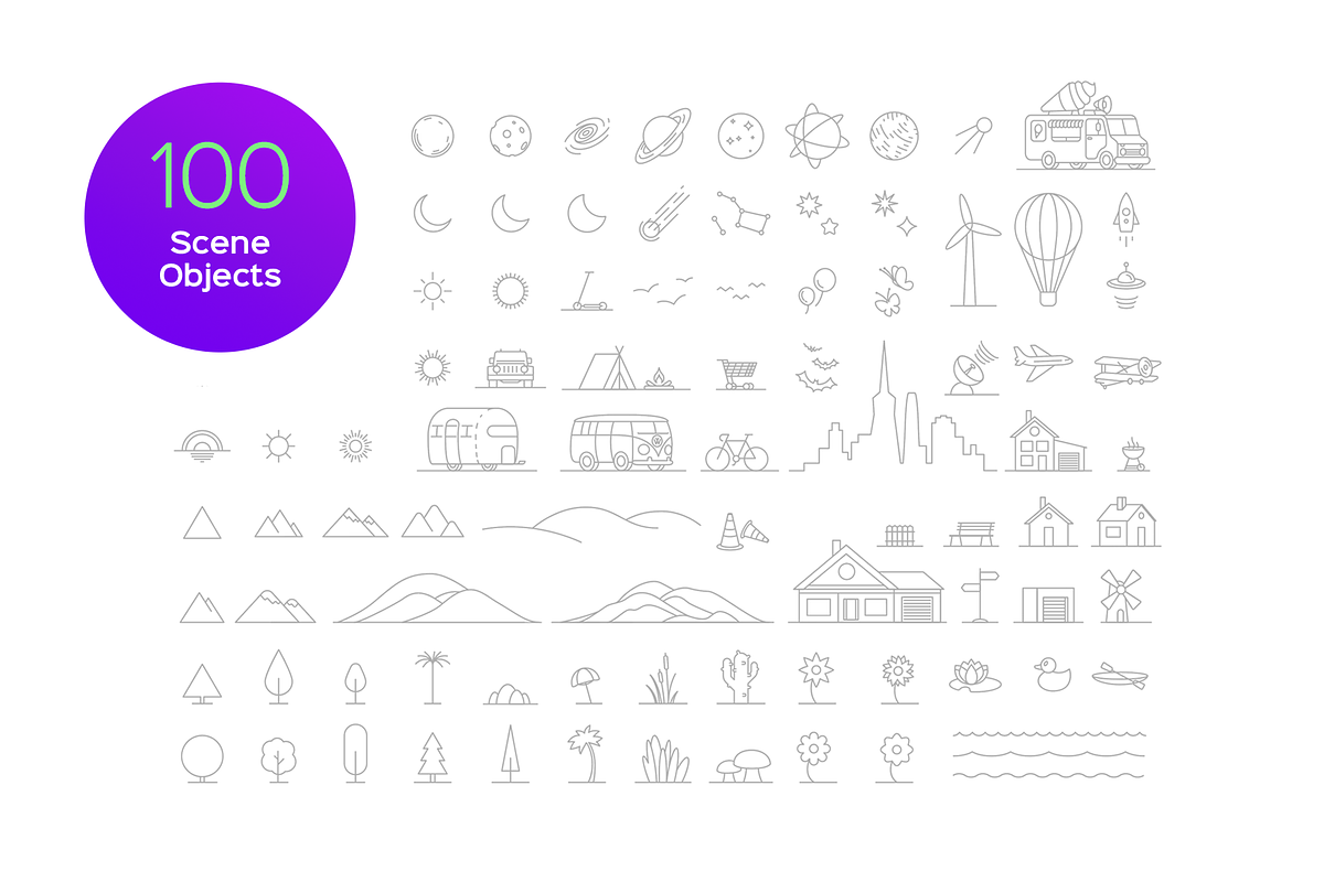 Placeholders & Scene Illustrations, an Illustration by Likeapples (Photo 2 of 8)
