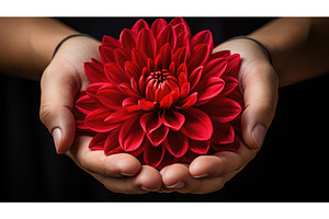 flower red chrysanthemum ai, a Nature Photo by pikepicture