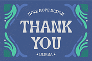 Bergia – Decorative Sans Serif Font, a Sans Serif Font by Hole Hope Design (Thumbnail 8 of 8)