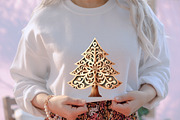 Christmas Laser Cut Ornaments Bundle, an Illustration by designcity5 (Thumbnail 5 of 5)