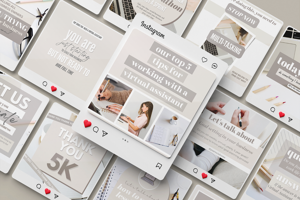 1,000 Virtual Assistant Templates, a Social Media Template by Oh So Social Boutique (Photo 3 of 8)