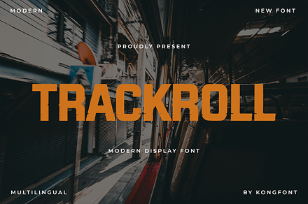 Trackroll – Modern Display Font
