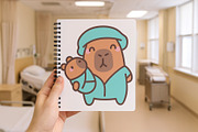 Medical Capybara Clipart, a Healthcare Illustration by Palau (Thumbnail 3 of 10)