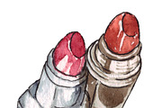 Set of watercolor cosmetics, an Illustration by Watercolor_Vector Graphic (Thumbnail 5 of 10)