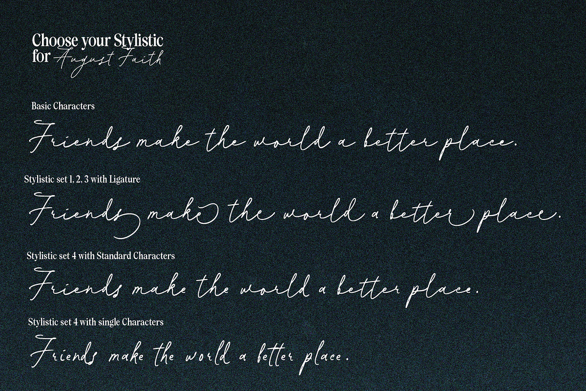August Faith Handwritting, a Handwritten Font by Pinakiaa Studios (Photo 6 of 12)