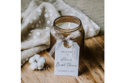 Candle Gift Tag Template PSD Mockup, a Mockup by Kelligraphy Co. (Thumbnail 2 of 2)