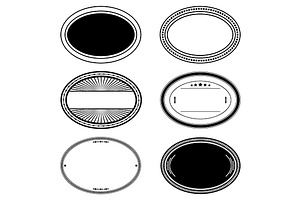 Oval Stamp Set