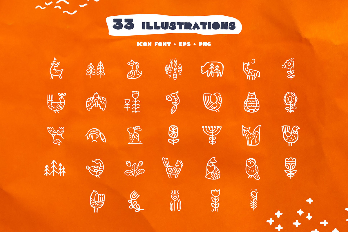NordicFolk fonts & graphic set, a Symbol Font by kaer_shop (Photo 4 of 16)