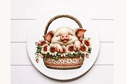Quirky Farm Animal Clipart, a Seasonal Illustration by Designworld (Thumbnail 10 of 10)