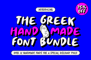 The Greek Handmade Font Bundle