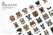 30 Dog and Cat Icon set, an Outline Icon by Just Icon (Thumbnail 1 of 3)