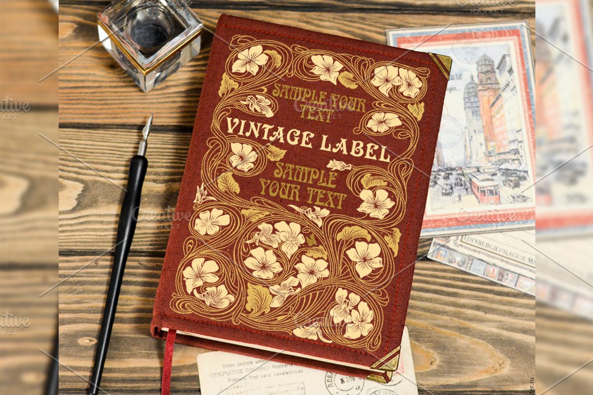Label Art Nouveau - mega set, a Decorative Illustration by Stanislav Kharchevskyi (Photo 10 of 12)