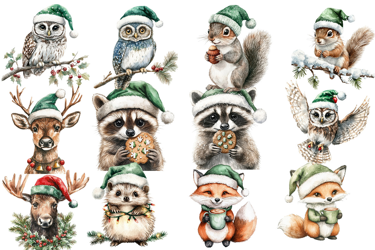 Winter Woodland Clipart, an Illustration by Designworld (Photo 3 of 5)