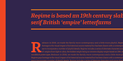 Regime, a Slab Serif Font by Barnbrook Fonts (Thumbnail 7 of 7)