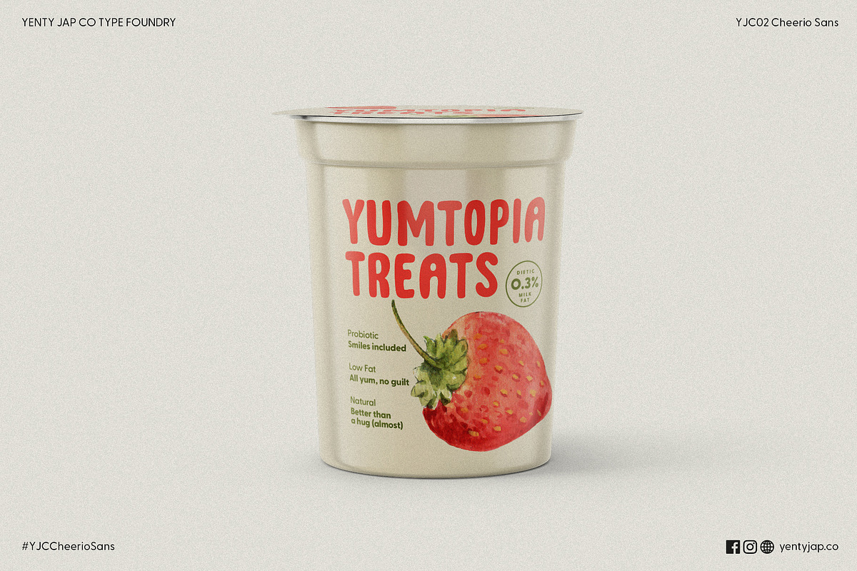 YJC Cheerio Sans, a Handwritten Font by YENTY JAP CO (Photo 9 of 11)