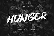 Hunger - Handwritten Brush Font, a Font by Sensatype (Thumbnail 1 of 8)