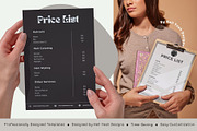 Monochrome Muse Price List Templates, a Stationery Template by Hell Yeah Designs (Thumbnail 8 of 8)