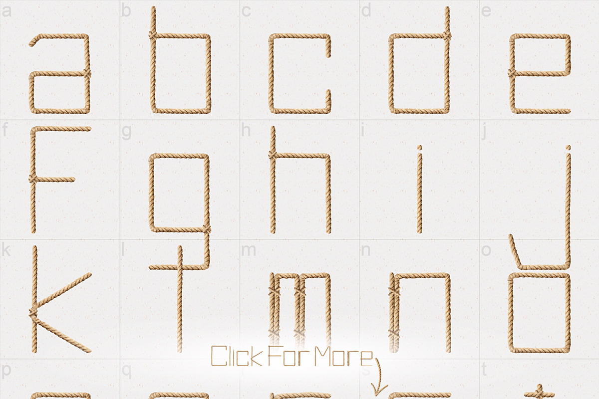 Driftwood Alphabet preview 4