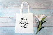 22 Cotton Tote bag Mockup Bundle., a Print Template by MockupMarket (Thumbnail 15 of 23)