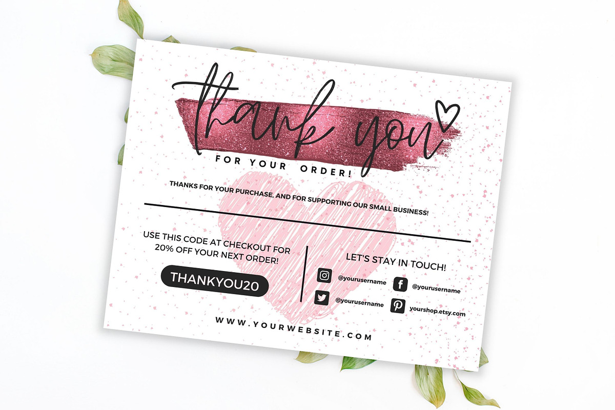Thank You Card For Small Business #5, a Flyer Template by Oskar Wantopi (Photo 2 of 3)