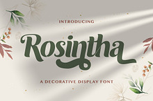 Roshinta - Decorative Display Font