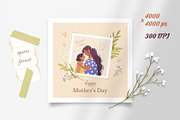 Mother’s Day Greeting Cards, a Seasonal Illustration by IuliiaSavko (Thumbnail 2 of 4)