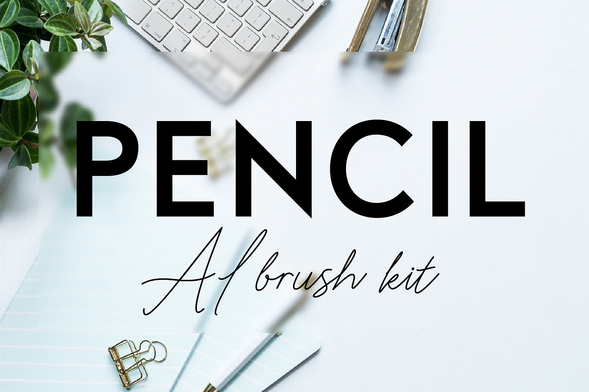Pencil AI brush kit, a Brush Add-On by Leo Studio Design Lab (Photo 3 of 3)
