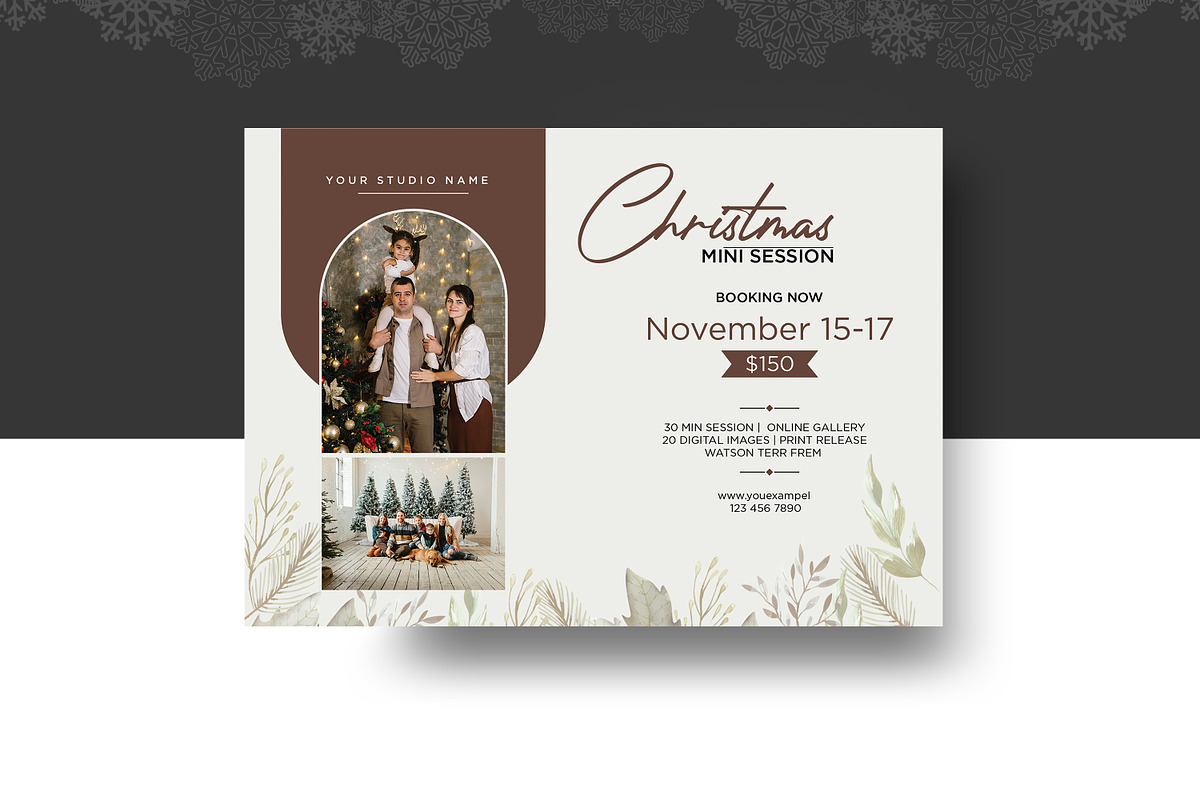Christmas Mini Session, a Card Template by crazyOWL (Photo 2 of 5)