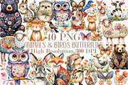 Summer Folk Animals & Birds Butterfl, an Illustration by Sublimation Artist (Thumbnail 1 of 6)