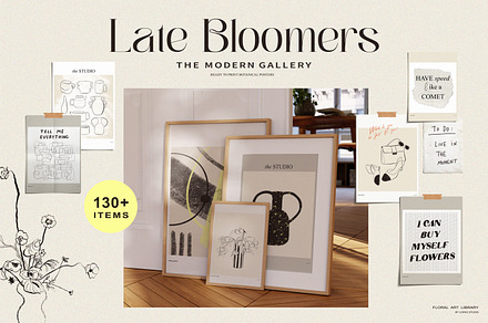 Late Bloomers Posters collection, a Decorative Illustration by lokko studio