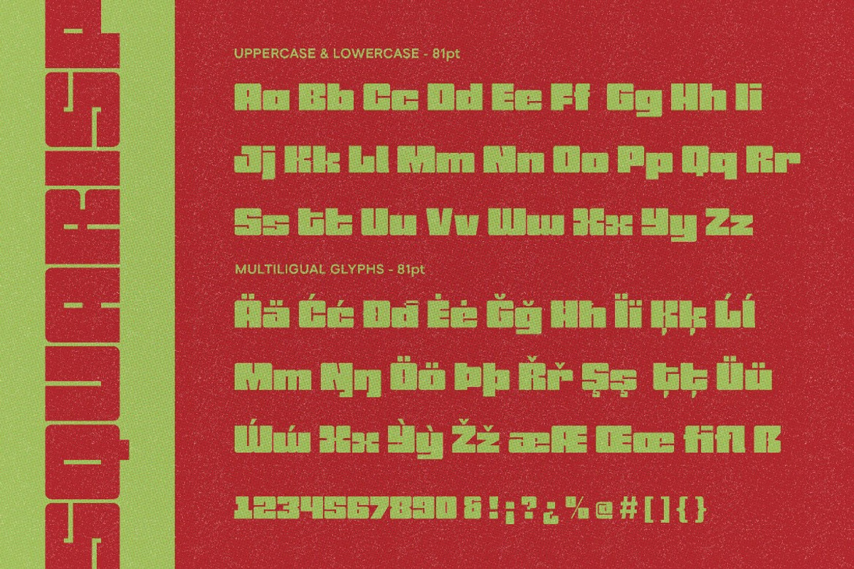 Squarisp, a Sans Serif Font by graphicook (Photo 3 of 10)