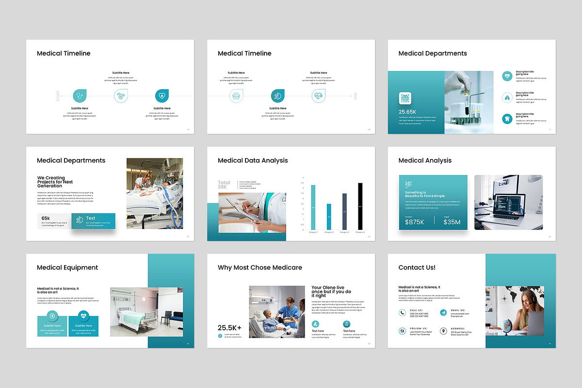 Medical Health Presentation Template, a Presentation Template by evgenystudio (Photo 8 of 8)