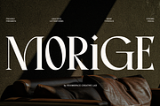 Morige - Elegant Serif Display, a Serif Font by roomspace creative lab (Thumbnail 1 of 10)