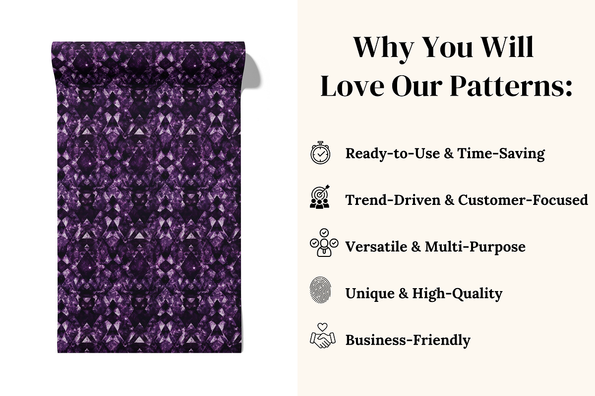 Diamonds seamless patterns, a Pattern Graphic by Ninterints (Photo 4 of 16)