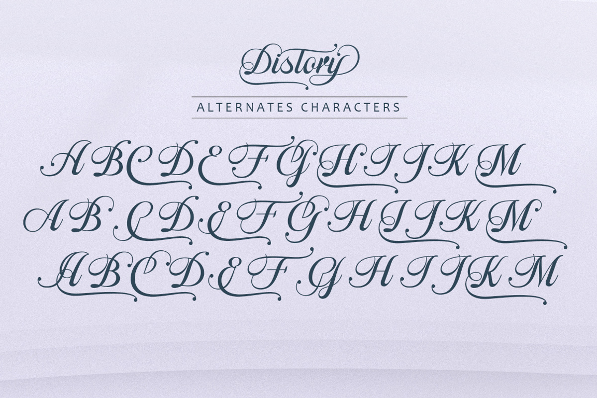 Distory Script, a Script Font by Letter Fresh (Photo 10 of 10)