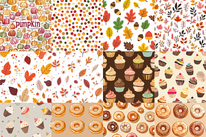 Thanksgiving Fall Digital Paper