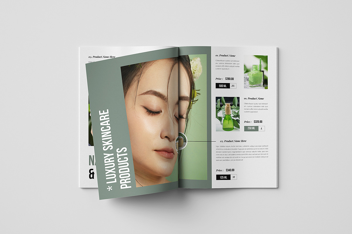 Beauty & Skincare Product Catalog, a Brochure Template by Spark_Creative (Photo 6 of 12)