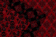 Red and Black Damask Digital Paper, a Texture Graphic by Digital Curio (Thumbnail 4 of 7)