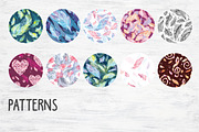 Bohemian Feathers Vector Set, a Decorative Illustration by kisikoida (Thumbnail 3 of 16)