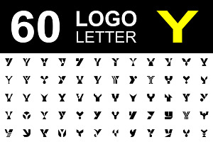 Set of letter Y logo
