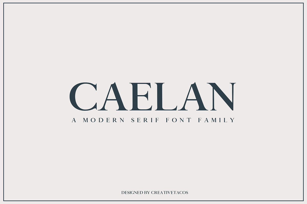 Caelan Serif Font Family